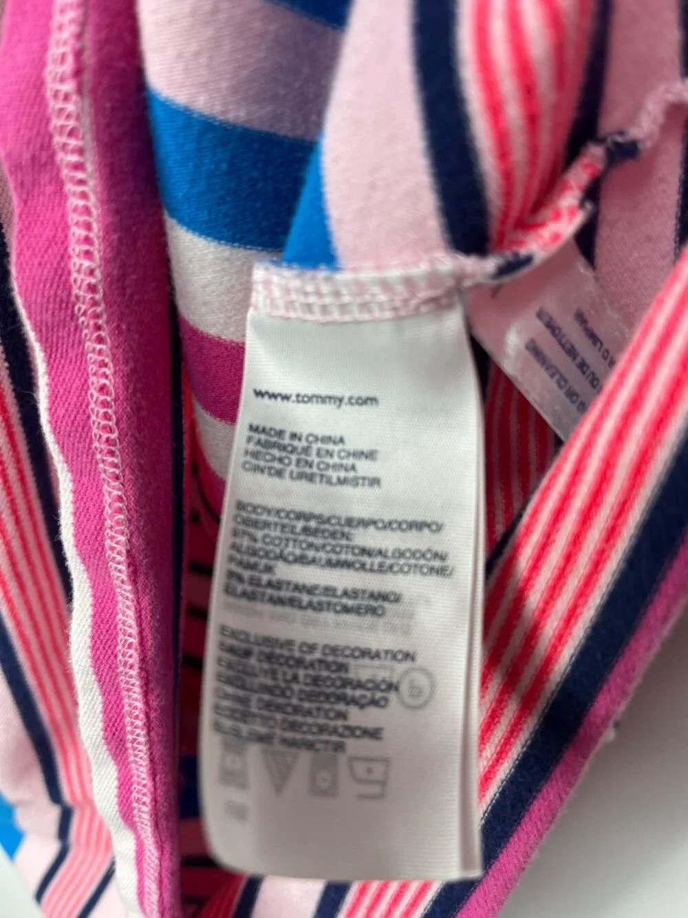 Tommy Hilfiger Striped Polo Dress Girls XL